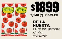 Diarco De la huerta puré de tomate oferta