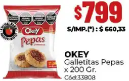 Diarco Okey galletitas pepas oferta
