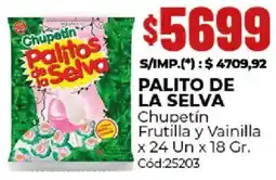 Diarco Palito de la selva chupetín frutilla y vainilla oferta