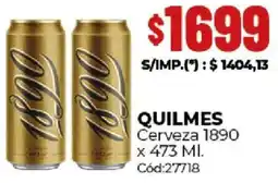 Diarco Quilmes cerveza 1890 oferta