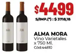 Diarco Alma mora vino varietales oferta