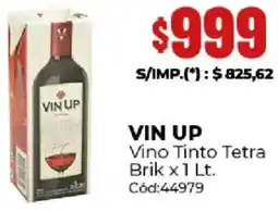 Diarco Vin up vino tinto tetra brik oferta