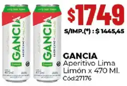 Diarco Gancia aperitivo lima limón oferta