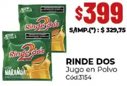 Diarco Rinde dos jugo en polvo oferta