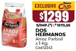 Diarco Dos hermanos arroz parboil oferta