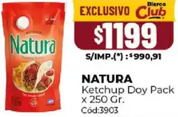Diarco Natura ketchup doy pack oferta