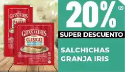 Diarco Salchichas granja iris oferta