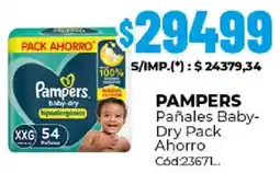 Diarco Pampers pañales baby- dry pack oferta