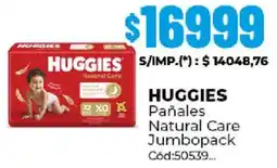 Diarco Huggies pañales natural care jumbopack oferta