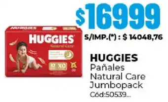 Diarco Huggies pañales natural care jumbopack oferta