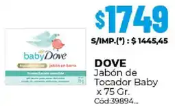 Diarco Dove jabón de tocador baby oferta