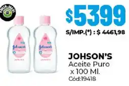 Diarco Johson’s aceite puro oferta