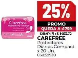 Diarco Carefree protectores diarios compact oferta