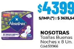 Diarco Nosotras toallas buenas noches oferta