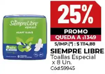 Diarco Siempre libre toallas especial oferta