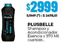 Diarco Plusbelle shampoo y acondicionador esencia oferta
