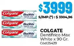 Diarco Colgate max white oferta