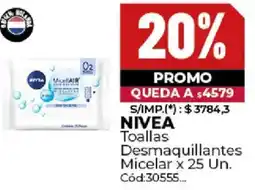 Diarco Nivea toallas desmaquillantes micelar oferta