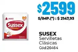 Diarco Susex servilletas clásicas oferta