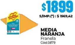 Diarco Media naranja franela oferta