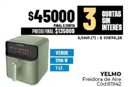 Diarco Yelmo freidora de aire oferta