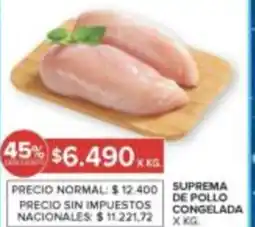 Carrefour Suprema de pollo congelada oferta