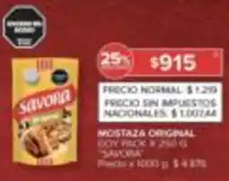 Carrefour Savora mostaza original oferta