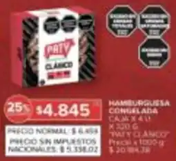 Carrefour Paty hamburguesa congelada caja oferta