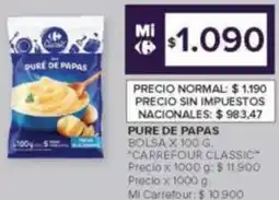 Carrefour Carrefour classic pure de papas bolsa oferta