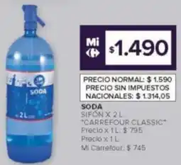 Carrefour Soda carrefour classic sifón oferta