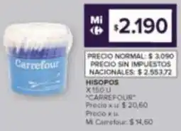Carrefour Carrefour hisopos oferta