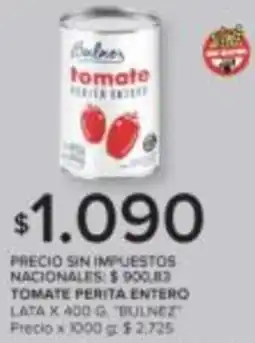 Carrefour Bulnez tomate perita entero lata oferta
