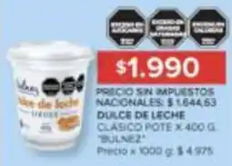 Carrefour Bulnez dulce de leche clasico pote oferta