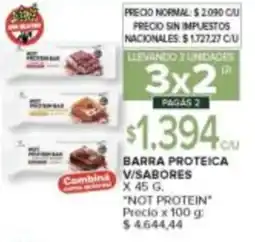 Carrefour Not protein barra proteica v/sabores oferta