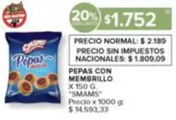 Carrefour Smams pepas con membrillo oferta