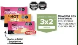 Carrefour Not mila/not chicken mila milanesa con provenzal oferta
