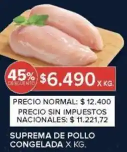 Carrefour Suprema de pollo congelada oferta
