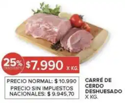 Carrefour Carré de cerdo deshuesado oferta