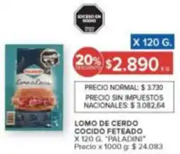 Carrefour Paladini lomo de cerdo cocido feteado oferta