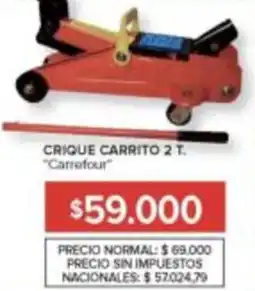 Carrefour Carrefour crique carrito 2 t. oferta