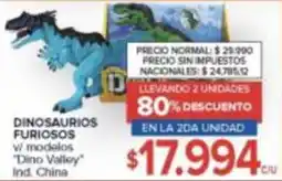 Carrefour Dino valley dinosaurios furiosos modelos oferta