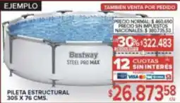 Carrefour Bestway pileta estructural oferta
