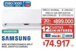 Carrefour Samsung aire acondicionado split oferta