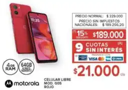 Carrefour Motorola celular libre oferta