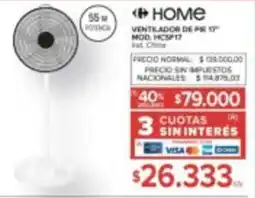 Carrefour Home ventilador de pest oferta