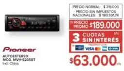 Carrefour Pioneer autoestereo oferta