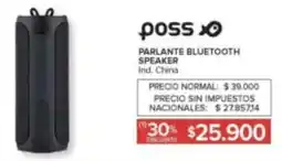Carrefour Poss parlante bluetooth speaker oferta