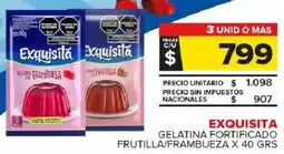 Carrefour Maxi Exquisita gelatina fortificado frutilla/frambueza oferta