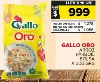 Carrefour Maxi Gallo oro arroz parboil bolsa oferta