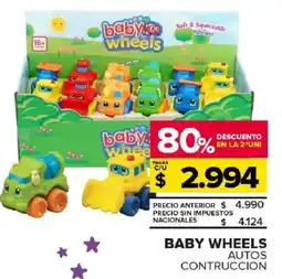 Carrefour Maxi Baby wheels autos contruccion oferta